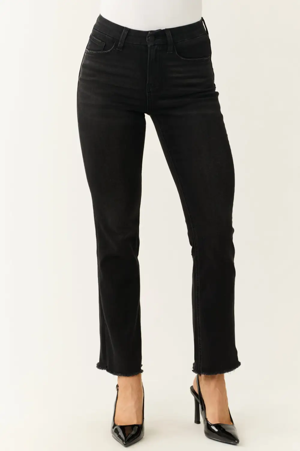 Classic Black Straight Leg Jeans
