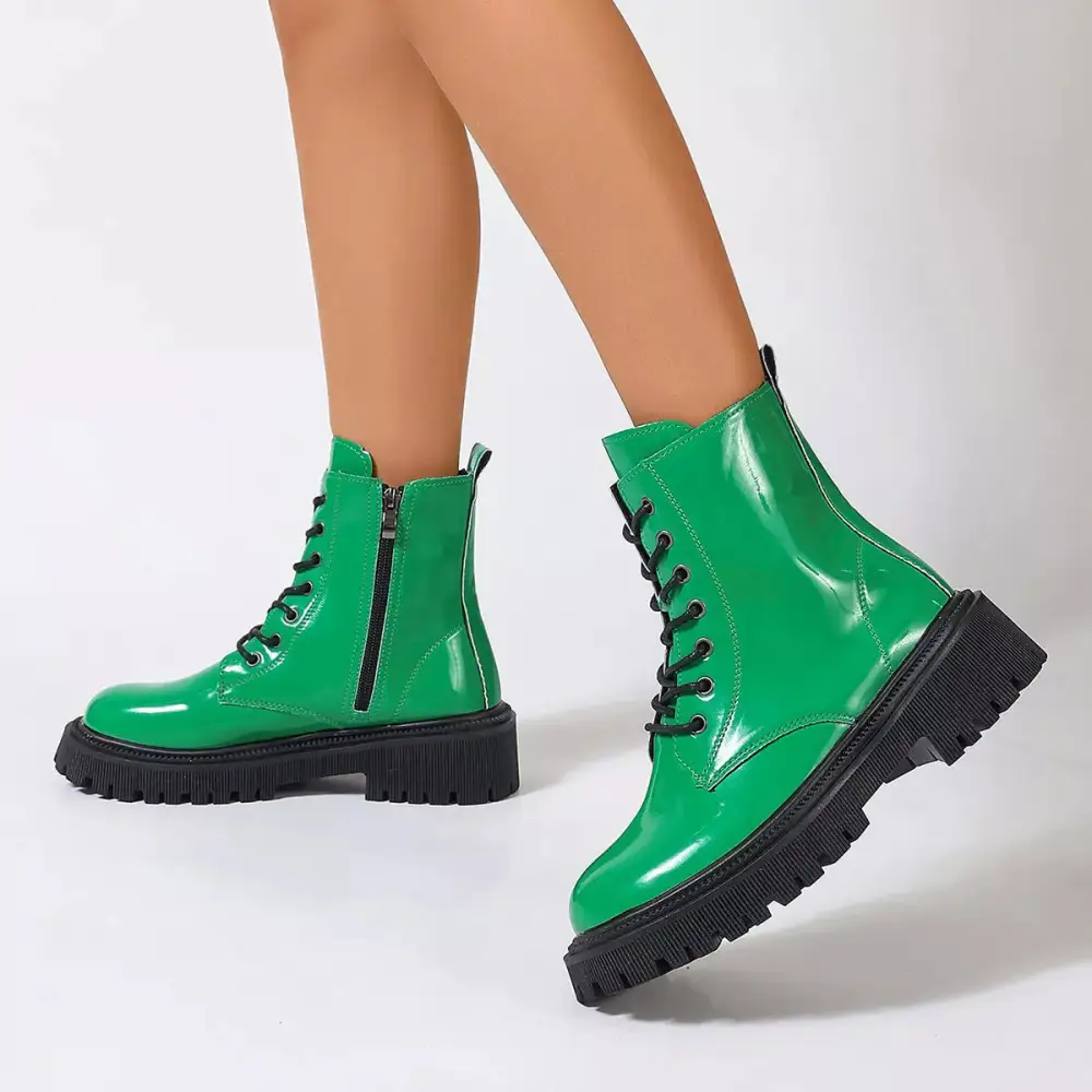 Lace Up Platform Combat Boots