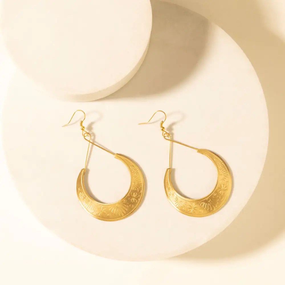 Celestial Crescent Earrings