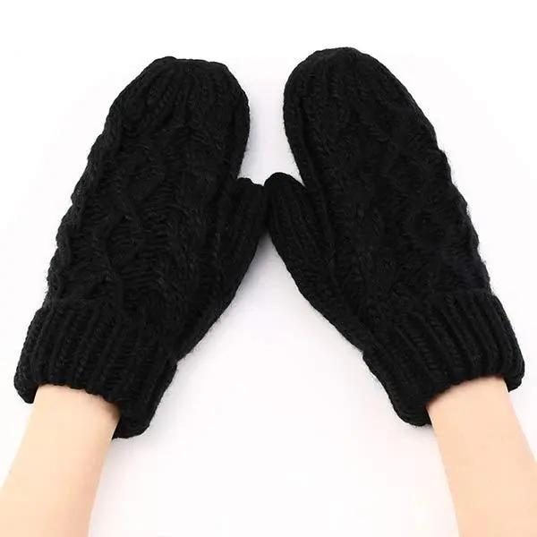 Women'S Handbag Warm Woolen Gloves 49808755C
