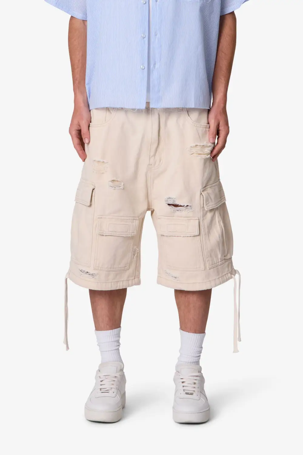 Weathered Baggy Cargo Shorts