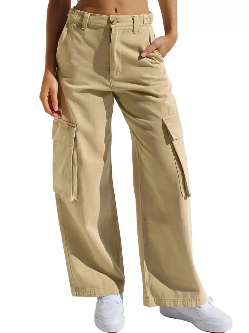 Polished High Waist Wide Leg Denim Jeans
