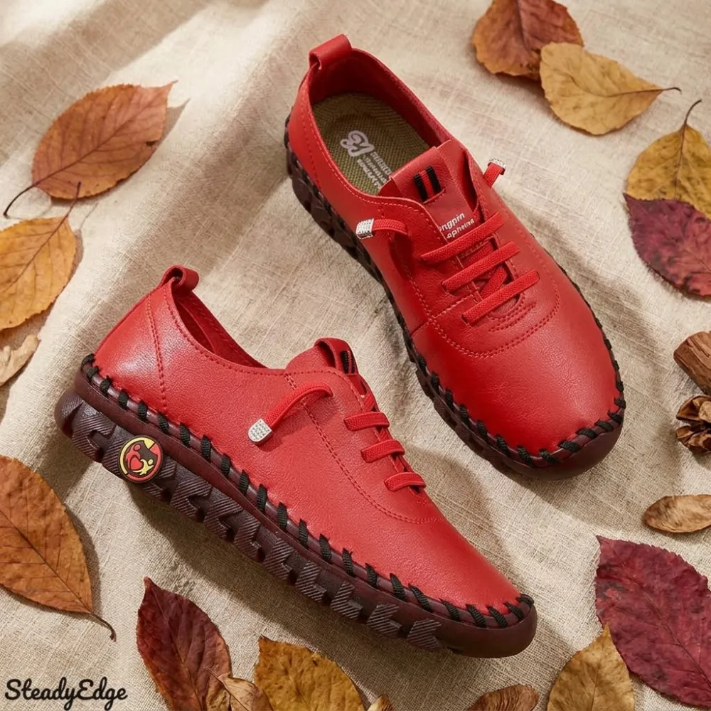 Hand-stitched PU Loafers