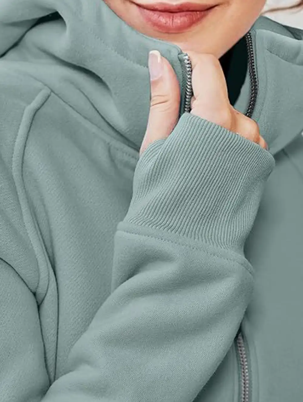 Hooded Short Fleece Sweatshirt Shorts