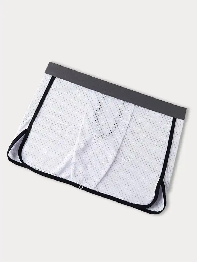 Men's Quick Drying Boxer Brief Skirt Underwear Shorts