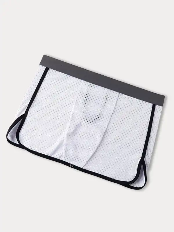 Men's Quick Drying Boxer Brief Skirt Underwear Shorts