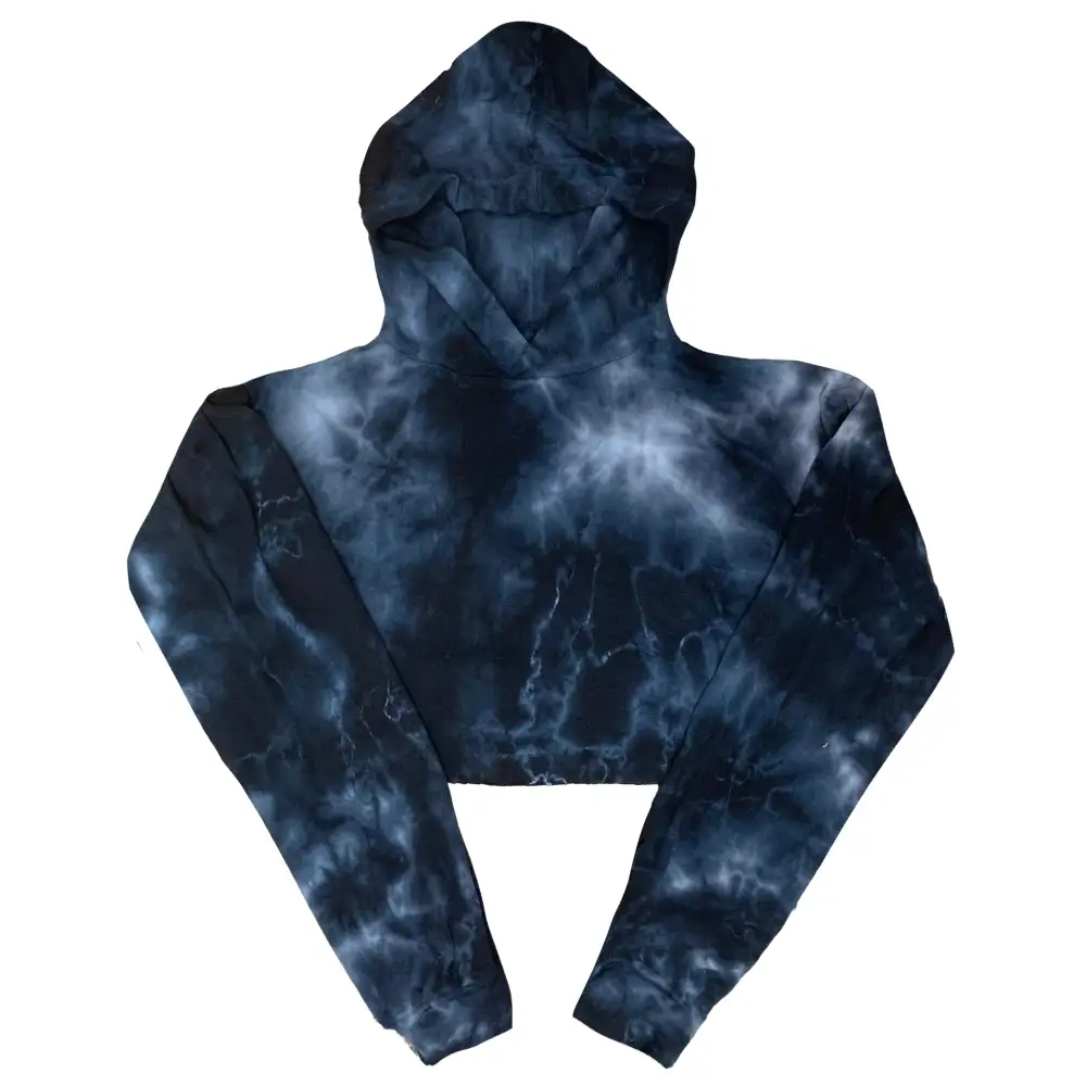 Women's Tie Dye Cropped Hoodie