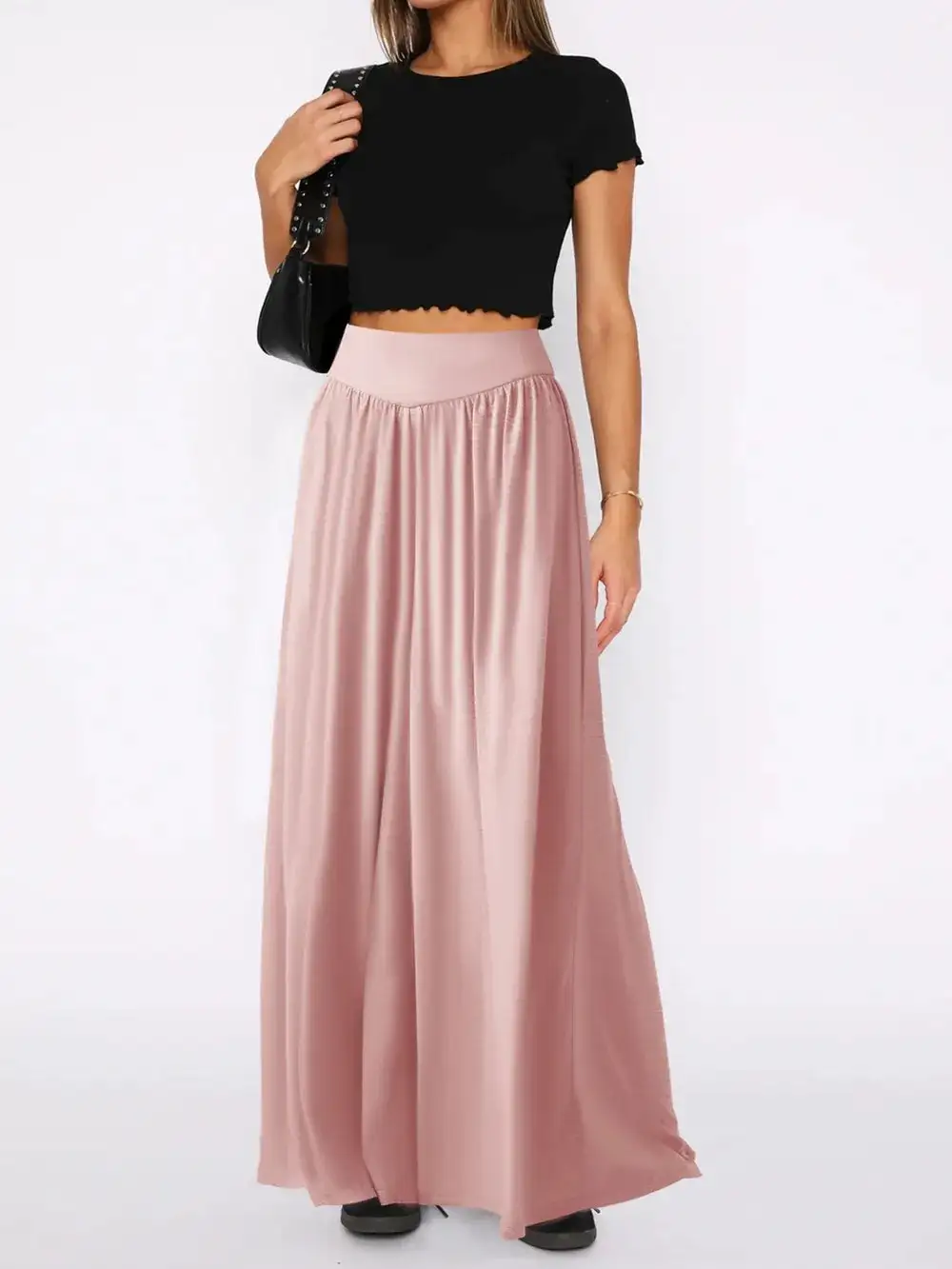 Flowy High Waist Wide Leg Pants