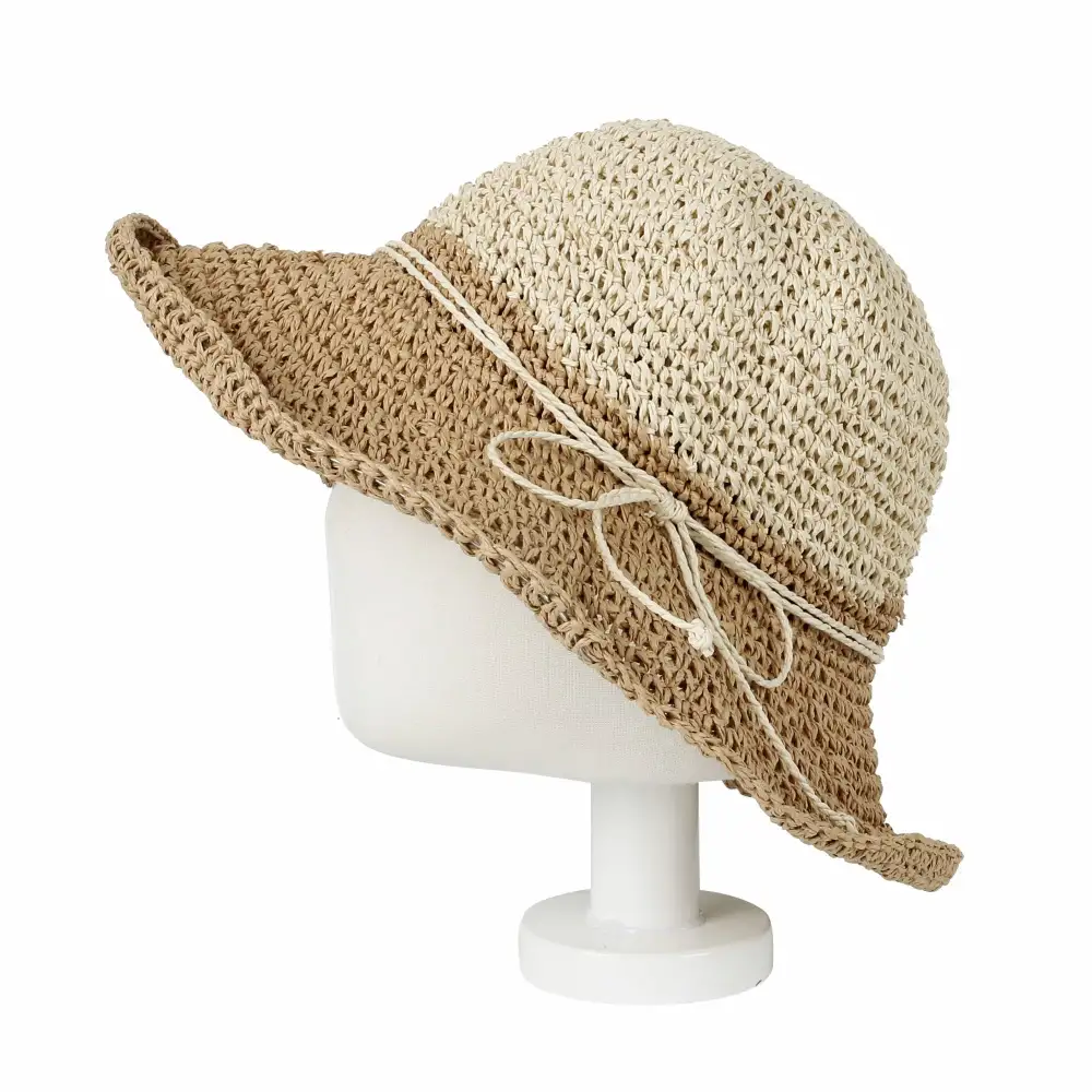 Wide Brim Floppy Straw Sun Hat