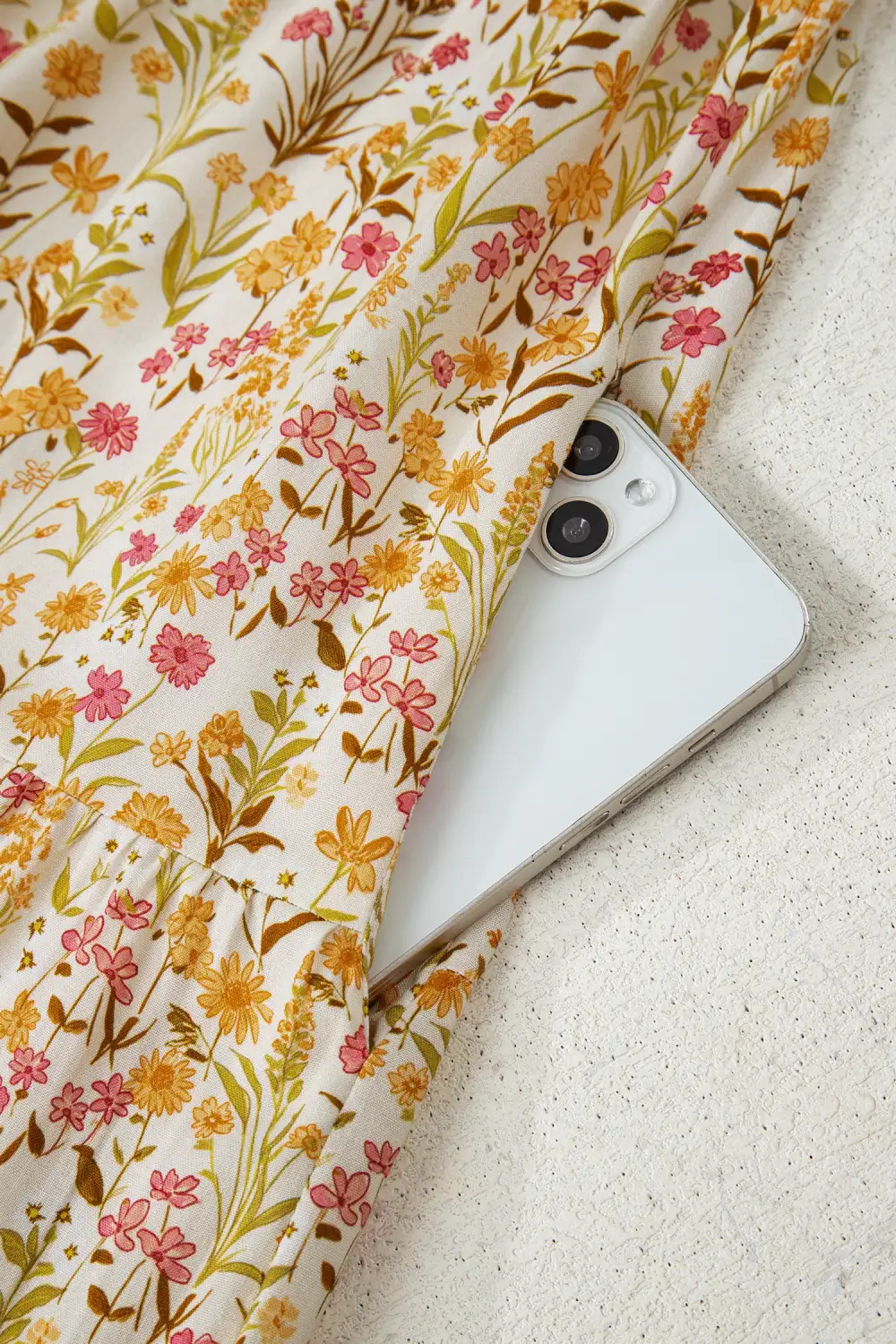 Balanced Detail Floral Printed Ruffle Dress