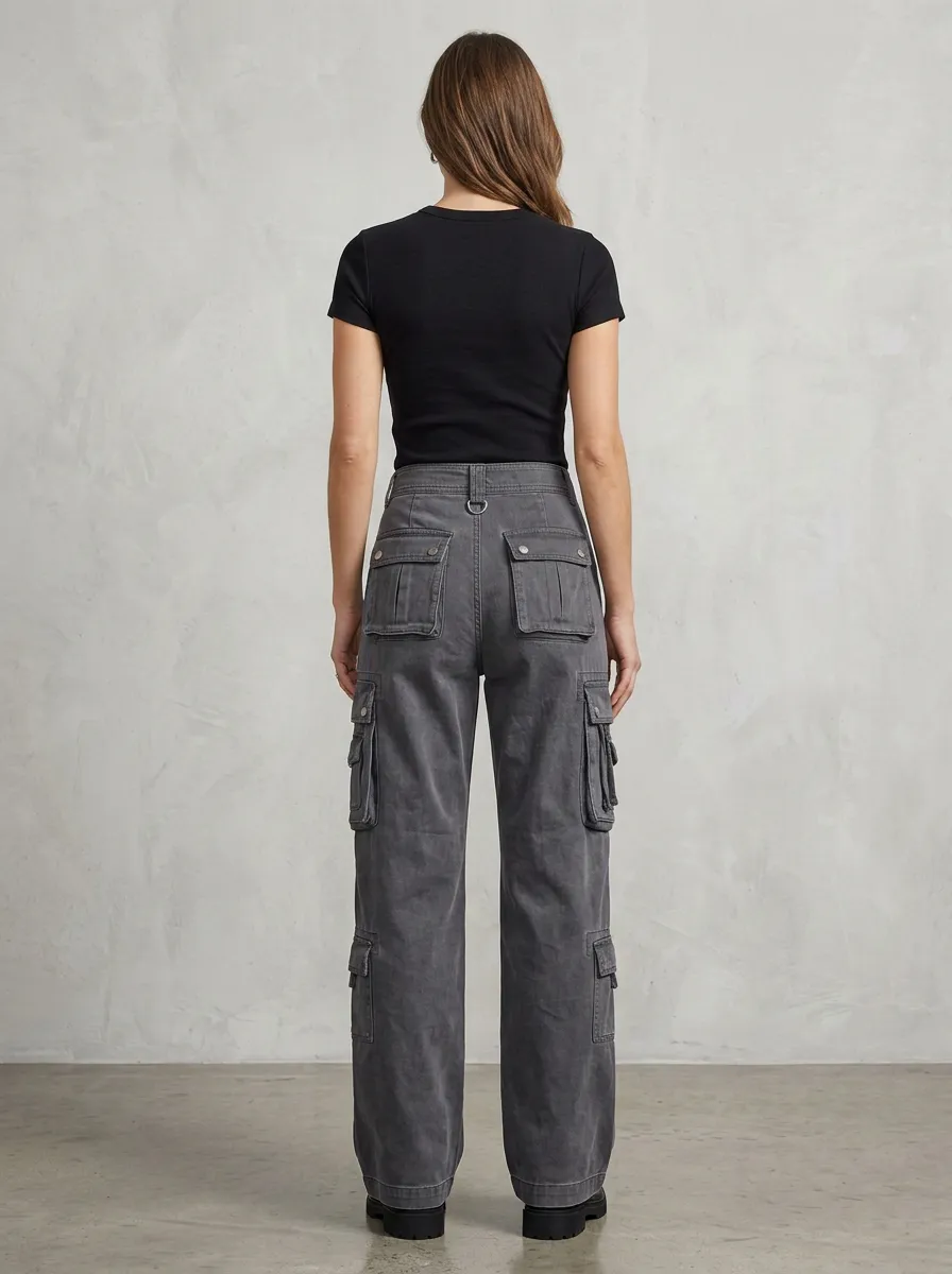 Functional Multi Pocket Detail Women's Multi Pocket Cargo Pants