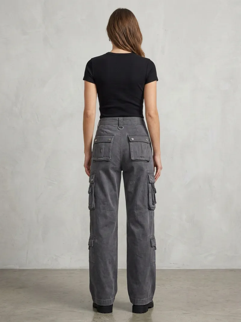 Functional Multi Pocket Detail Women's Multi Pocket Cargo Pants