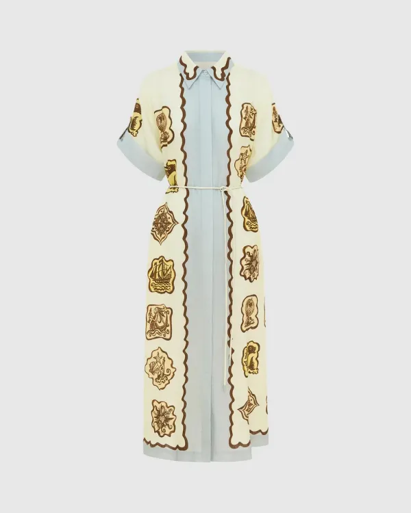 Tie-Front Shirt Dress