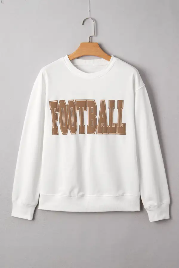 Letter Graphic Crewneck Sweatshirt