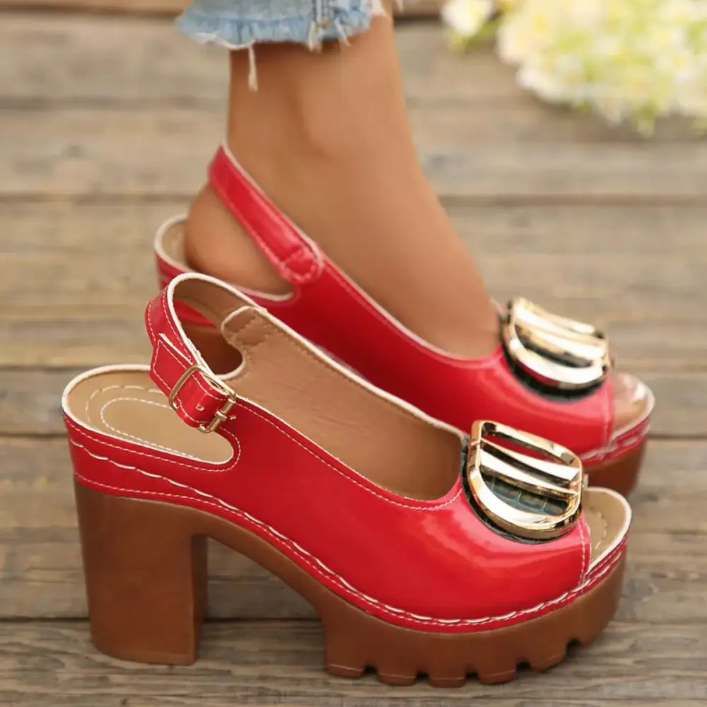 Refined Refined Refined Refined Refined Refined Refined Distinctive Everyday Open Toe Block Heel Sandals