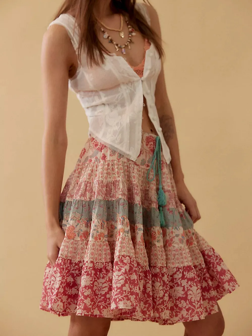 Casual Style Art Graphic Printed Skirt