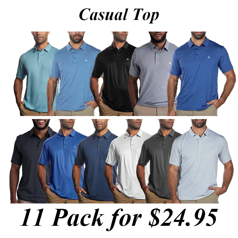 Men'S Cooling Polo, Business Casual Tops