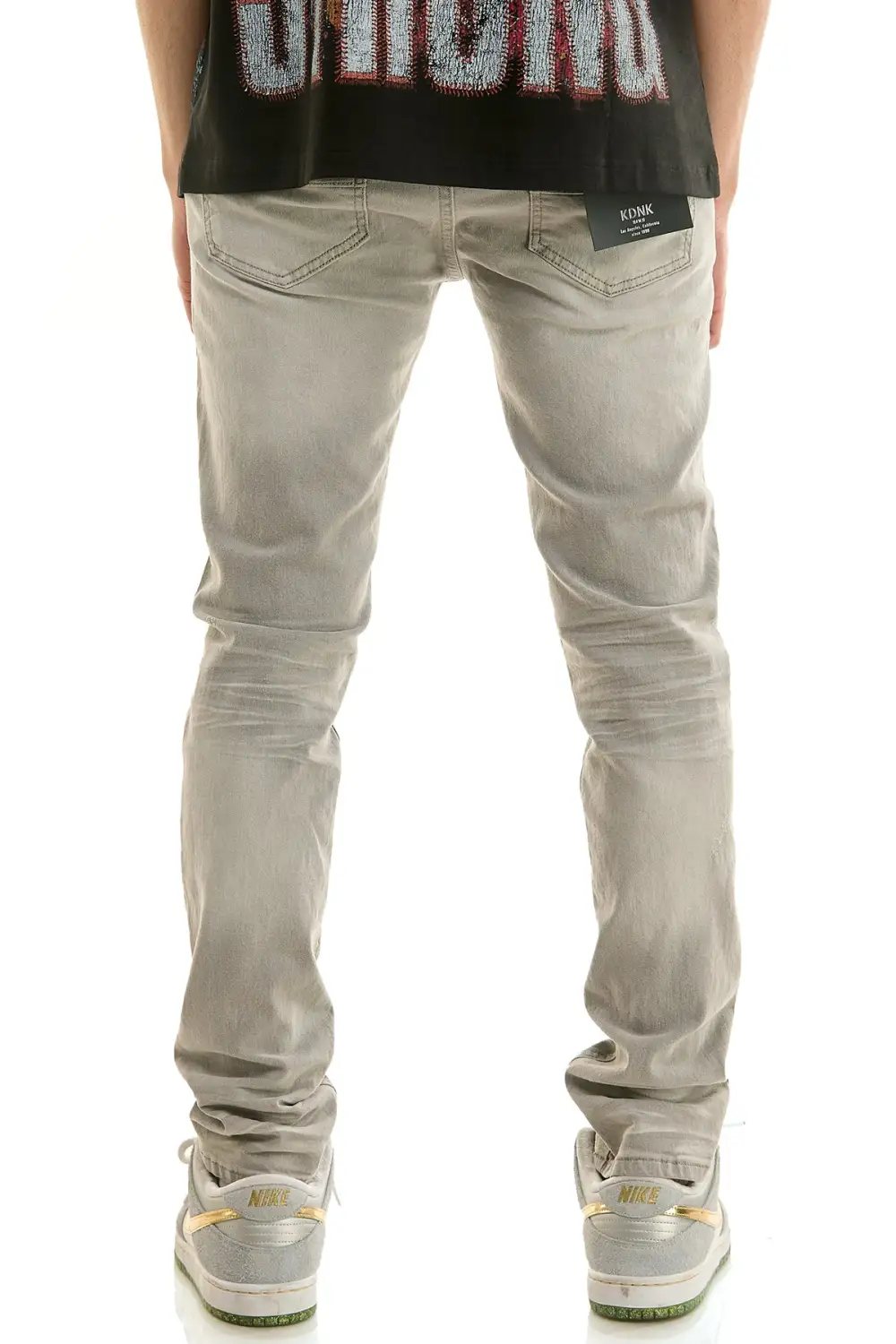 Men's Clean Skinny Distressed Stretch Jeans
