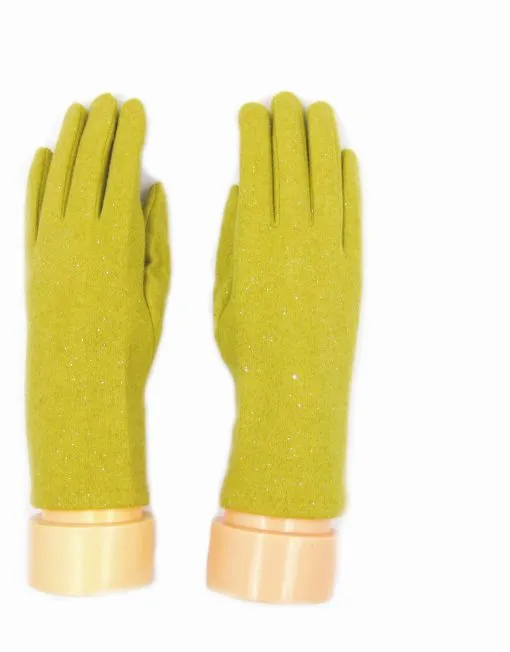 Glitter Detail Cashmere Blend Gloves