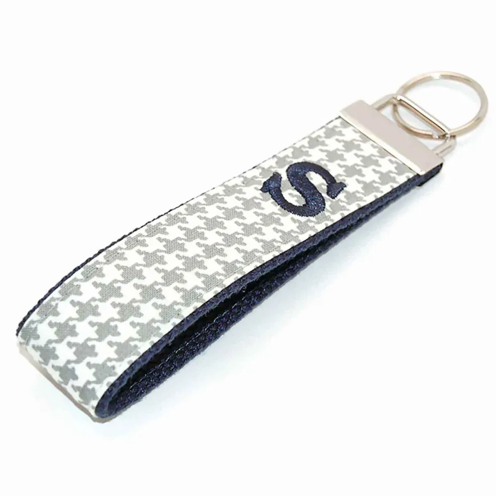 Houndstooth Nature Inspired Keychain