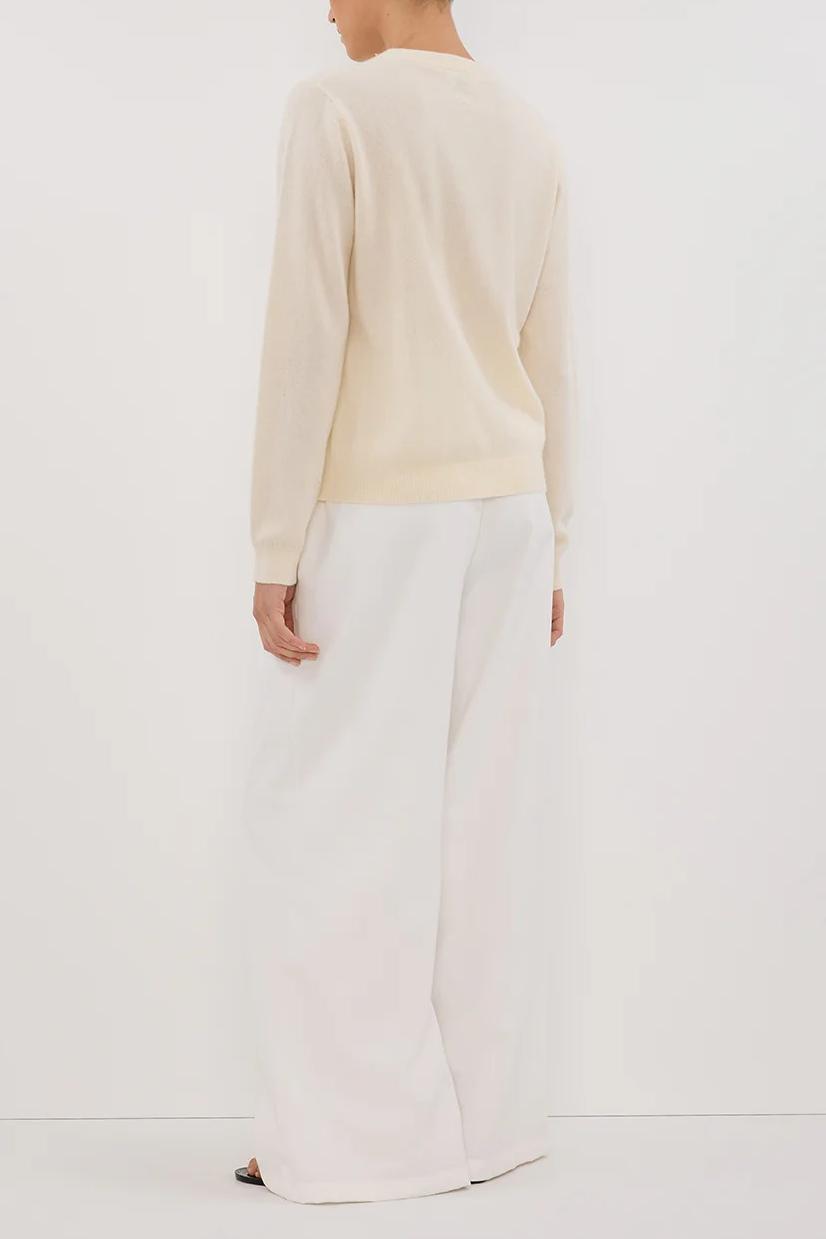CREAM CASHMERE KNIT JUMPER