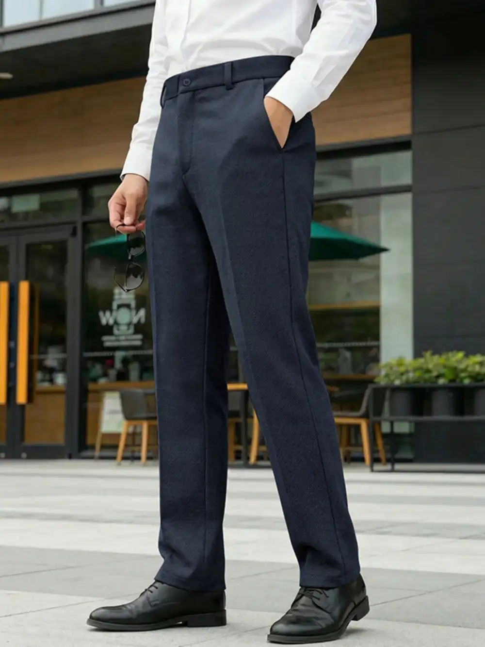 Men's Full Size Classic Fit Dress Pants Plus