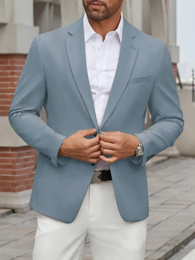 Classic Business Casual Blazer Suit Jacket