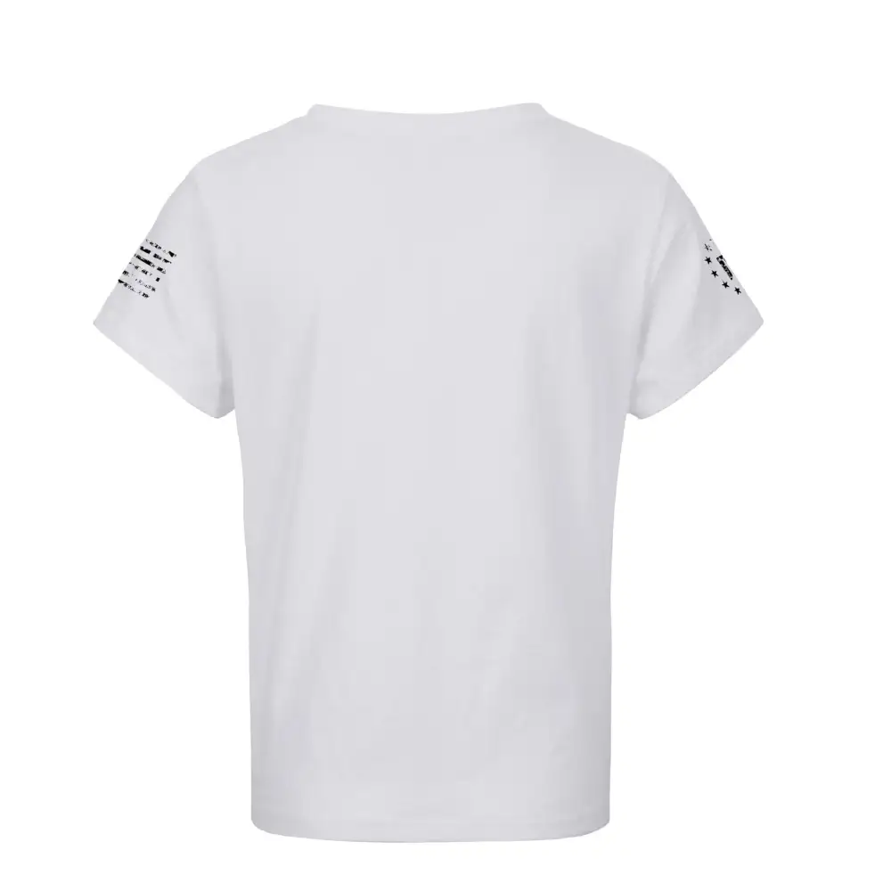 WOMEN'S USA FLAG CROSS GRAPHIC TEE