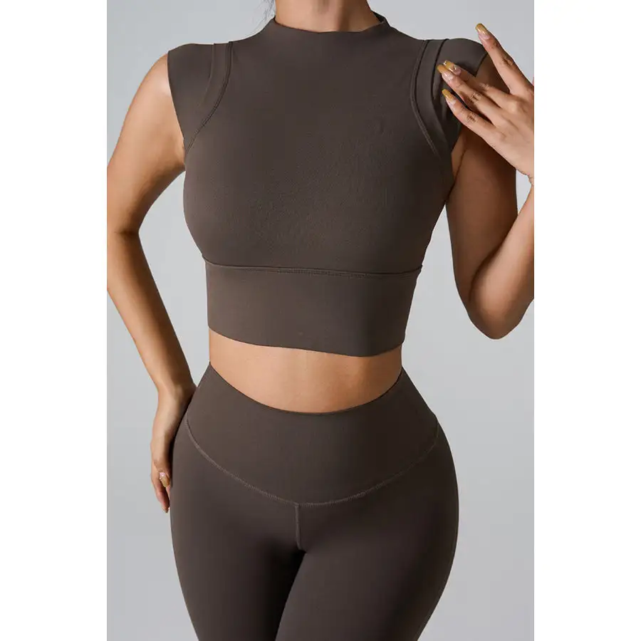 Mock Neck Active Tank