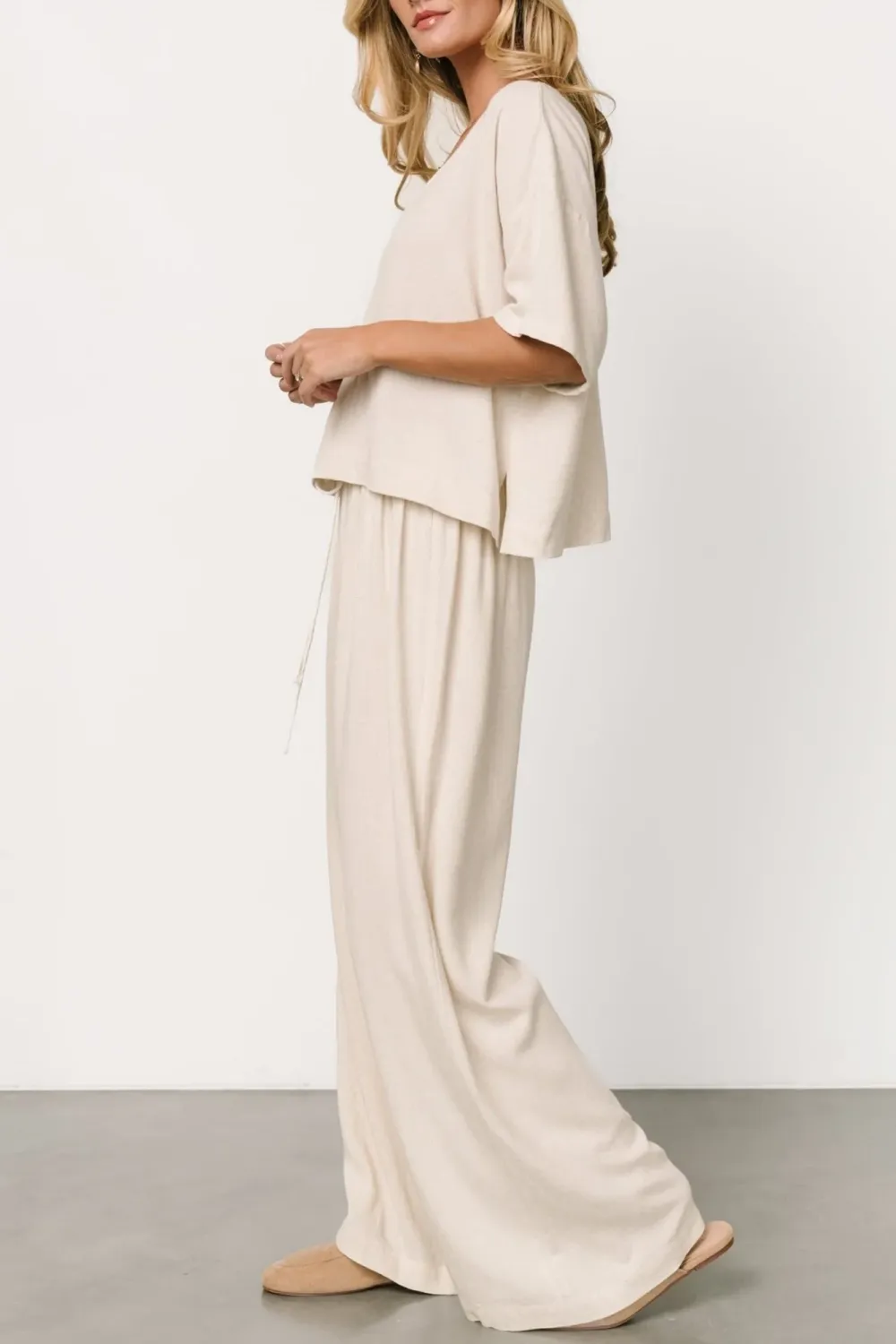 Classic White Loose Soft Pants