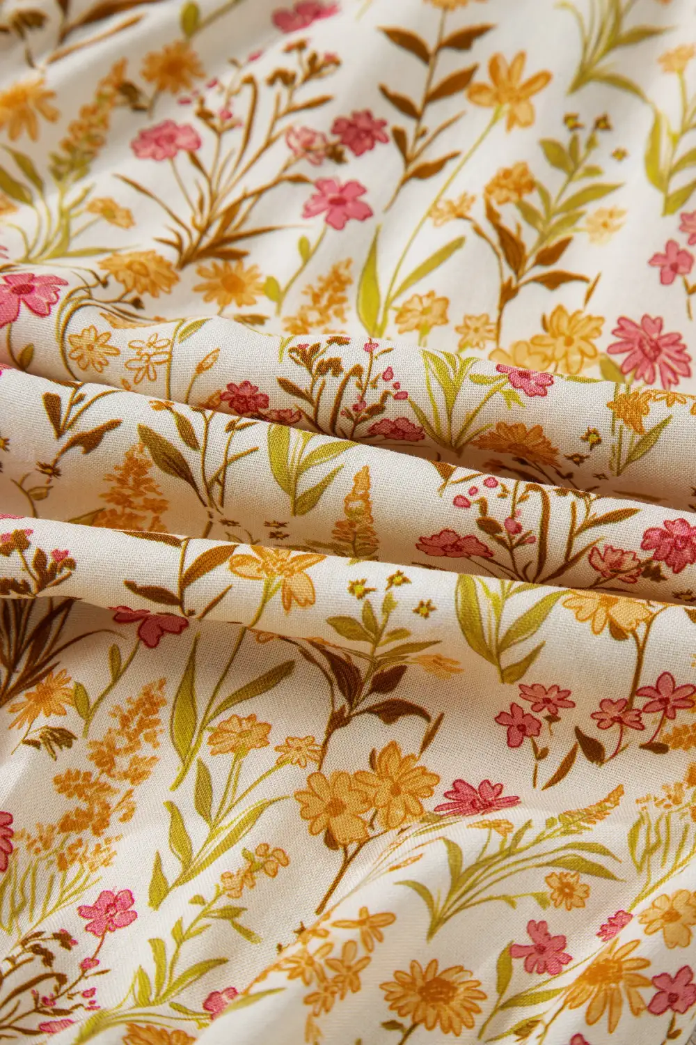 Balanced Detail Floral Printed Ruffle Dress