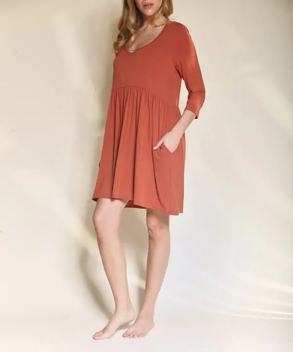 Bamboo Loose Fit Baby Doll Dress
