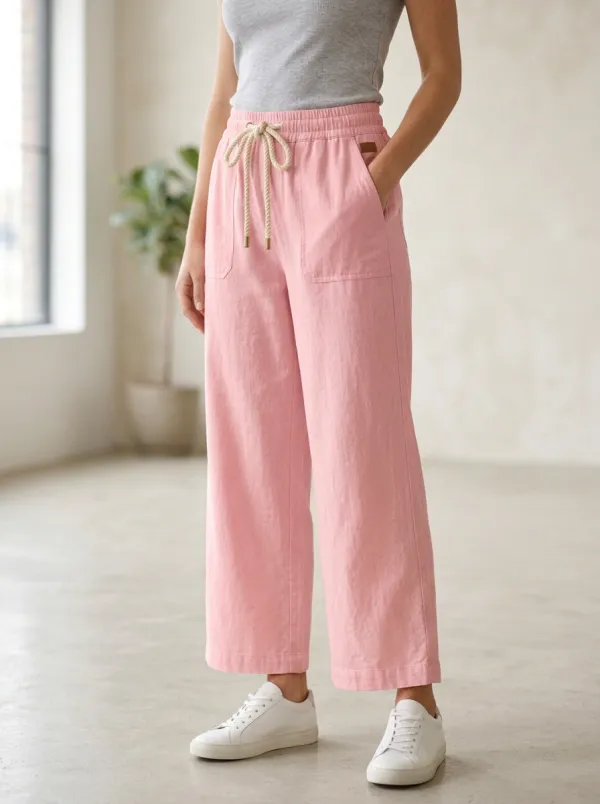 Women's Practical Casual Adjustable Drawstring Waist Pants