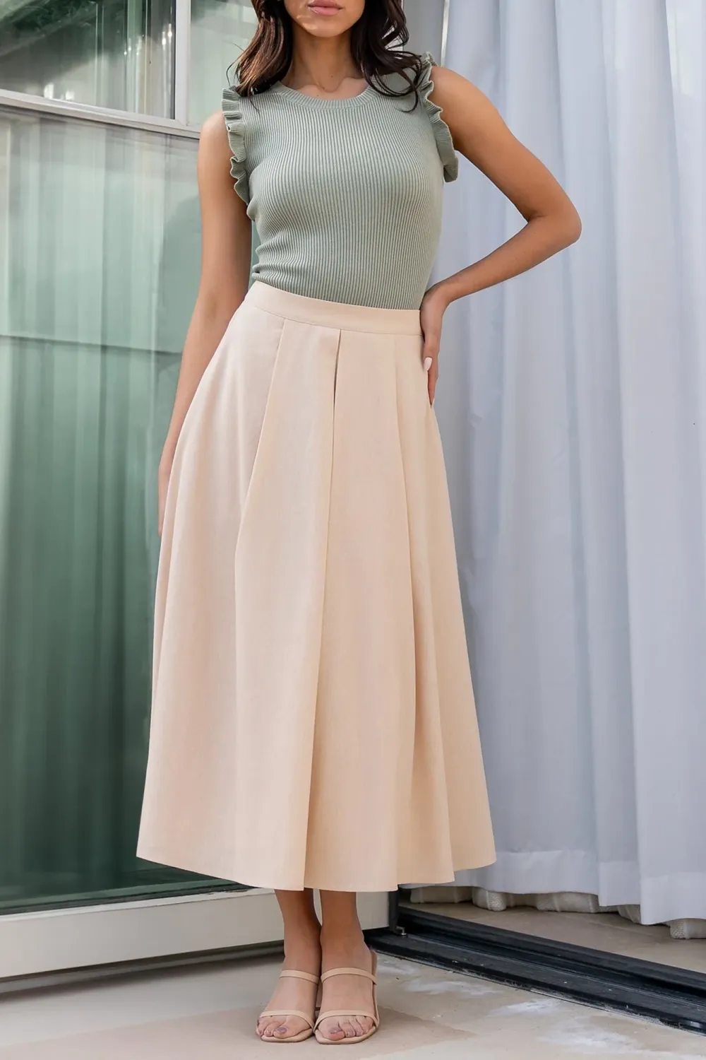 Soft Breathable Ribbed Knitted Shirt