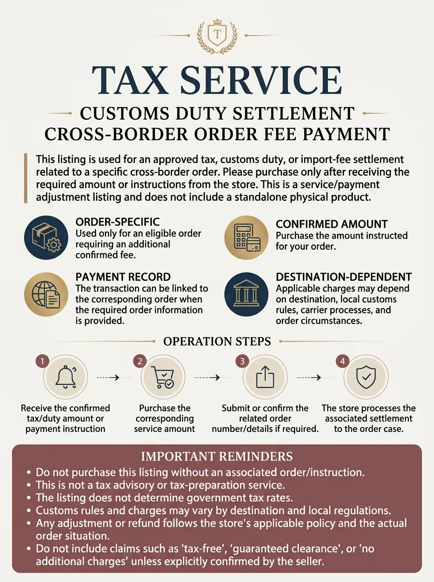 Cross-Border Customs Duty Settlement Customs Duty Settlement Service