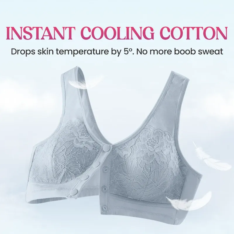 🔥Last Day💥Front Closure Breathable Cotton Lifting Bra for Seniors🔥8-Pack Only $24