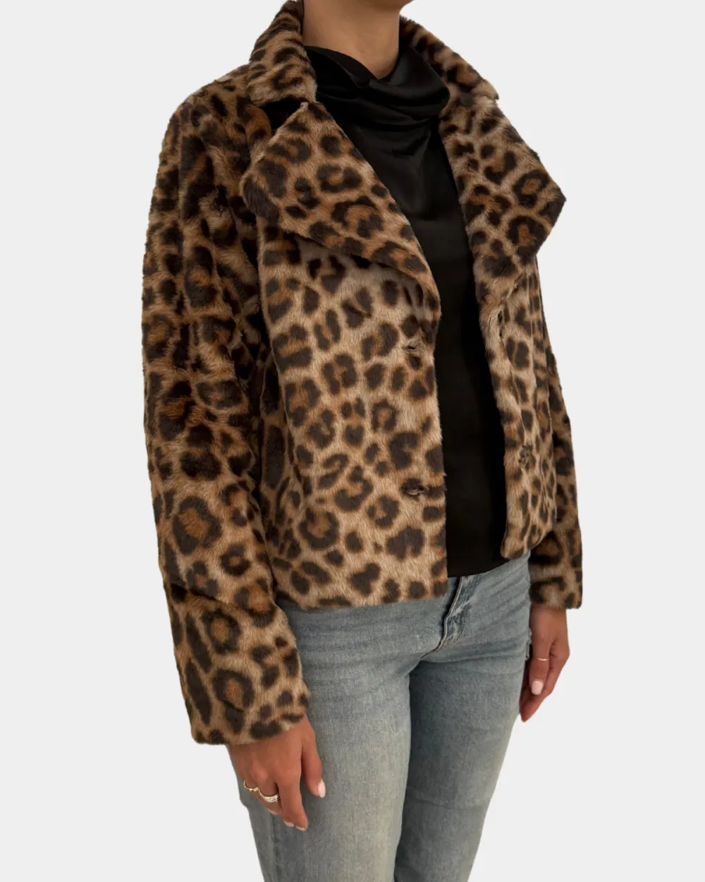 Animal Faux Fur Jacket