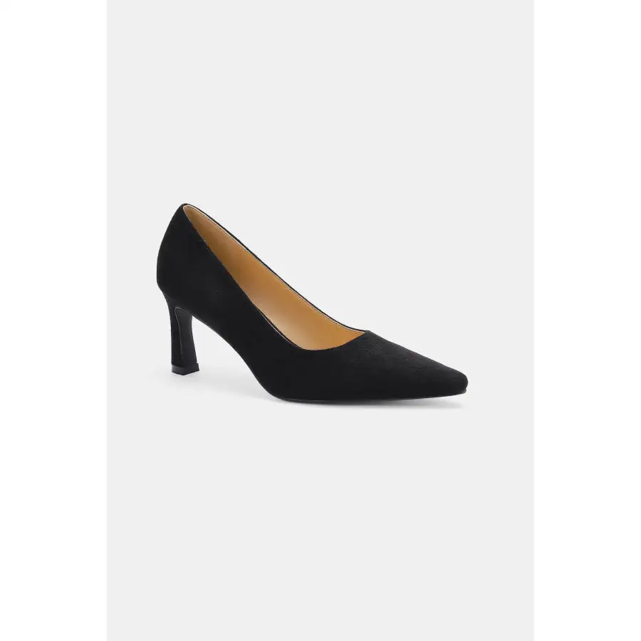 Faux Suede Point Toe Pumps