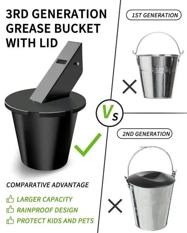 🔥LAST DAY SALE 49% OFF✨Grease Bucket with Lid
