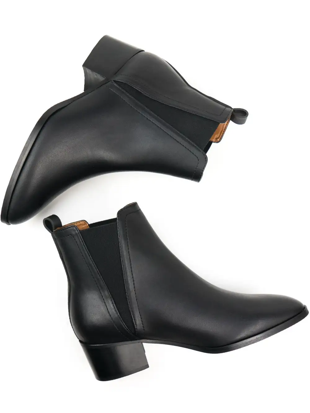 Women's Clean Modern Water Resistant Pointed Toe Chelsea Boots