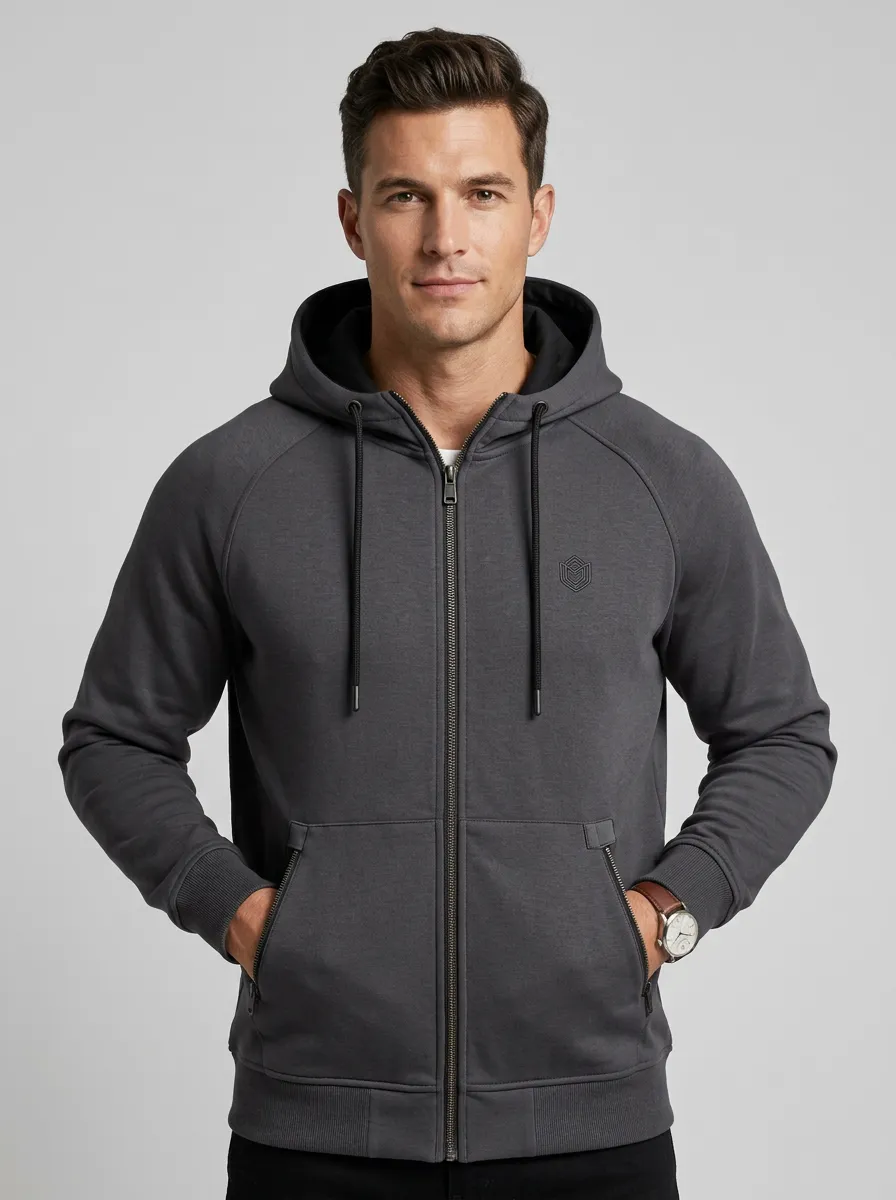 Active Minimalist Zip-Up Finish Men's Sport Jacket