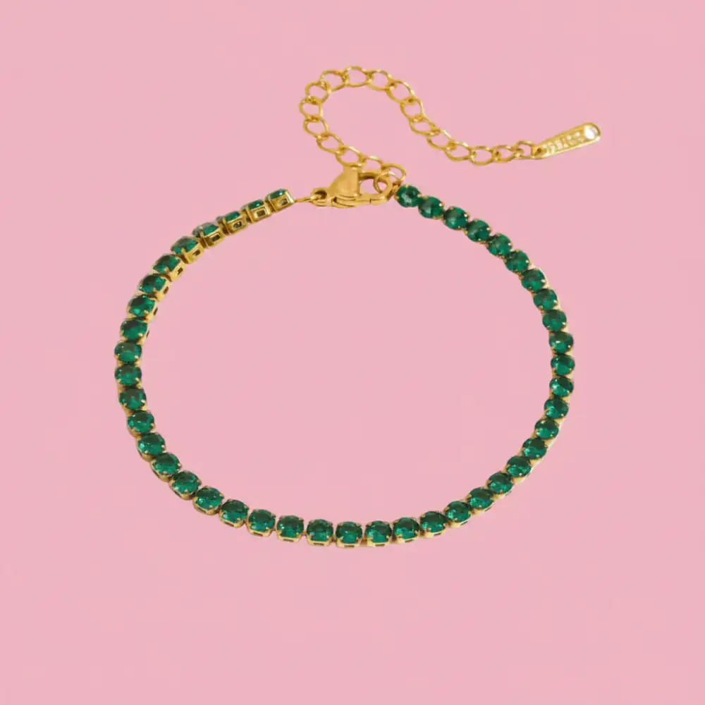 Polished Refined Tennis Bracelet