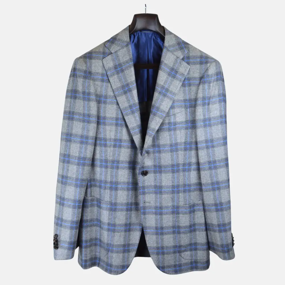 Refined Checked Cashmere Blazer Jacket