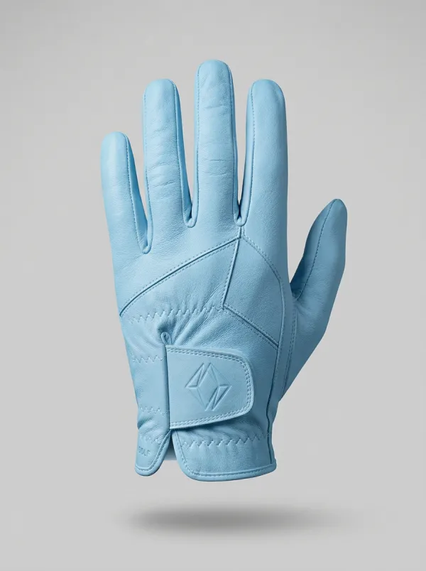 Classic Embossed Diamond-Pattern Leather Golf Glove