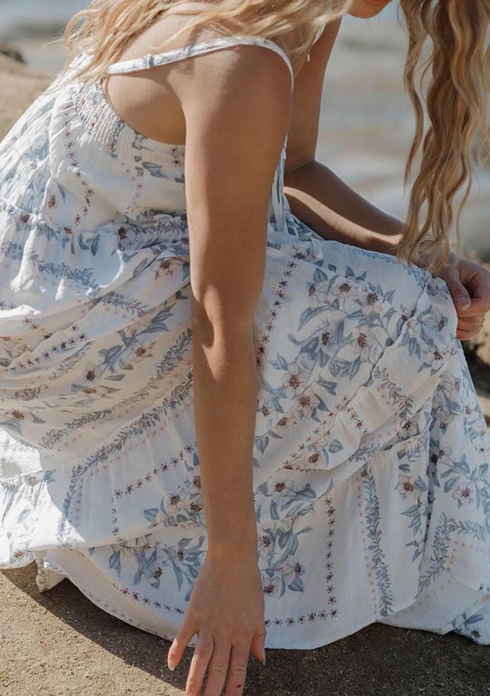 Tie Front Maxi Cami Dress