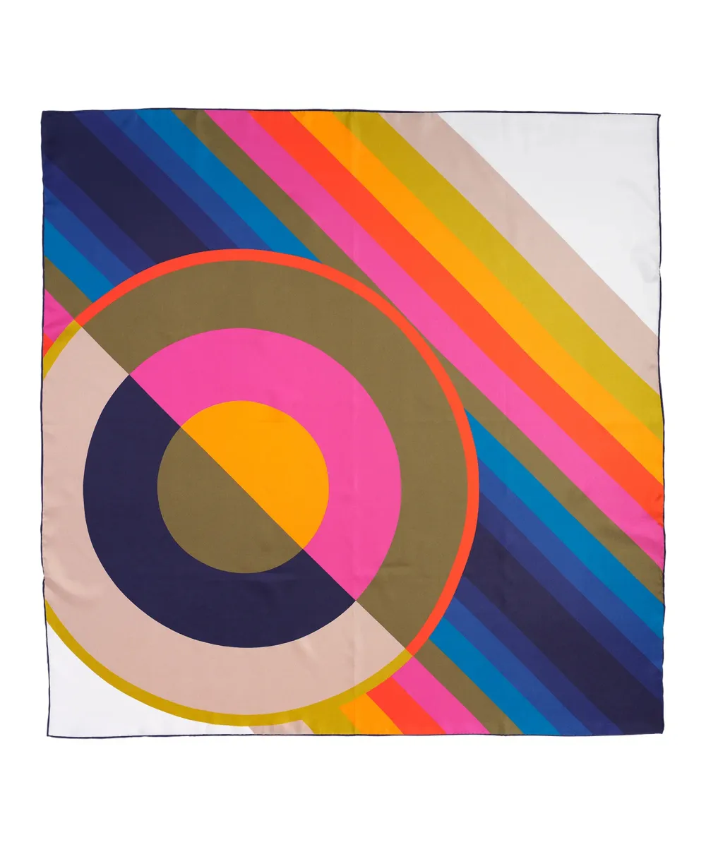 Multicolor Art Graphic Square Scarf
