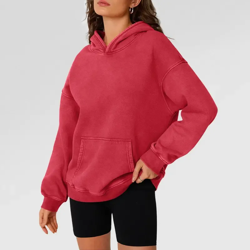 Women‘s Oversized Acid Wash Hoodie – Relaxed Fit, Soft & Cozy