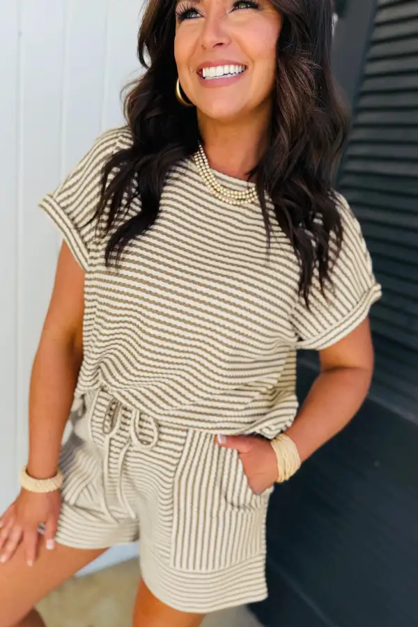 Knit Relaxed Shorts Lounge Set