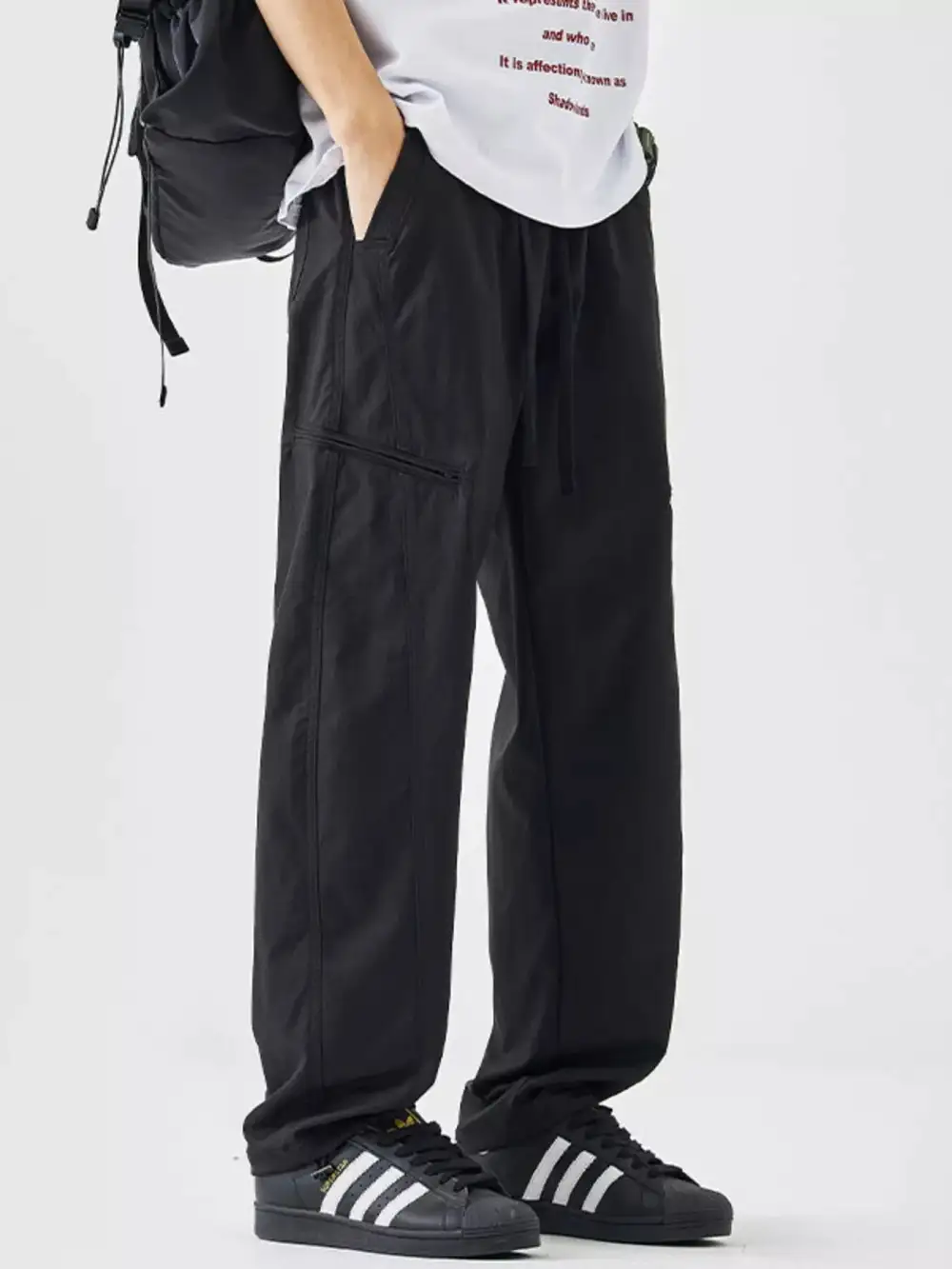 Classic Men's Plus Size Wide Leg Pants