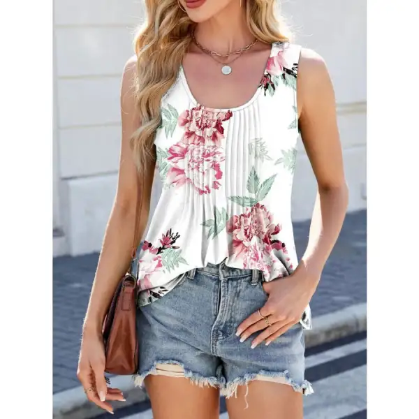 Minimal Scoop Neck Wide Strap Tank